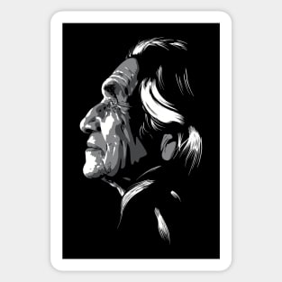 Dan George greyscale Sticker